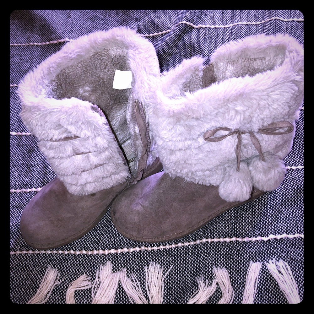 Children’s Makalu faux fur boot